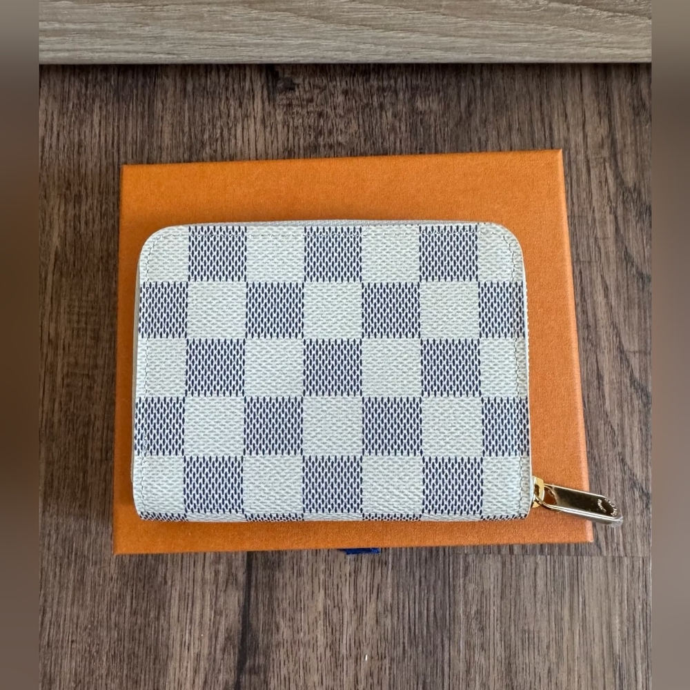 Louis Vuitton Zippy Coin Purse Damier Azur